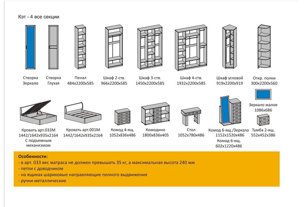 Комод Кэт 4 Комодино